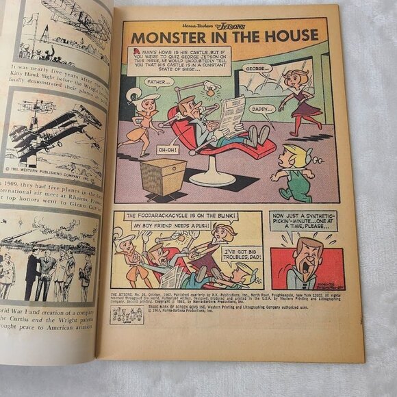 Jetsons 24 Gold Key Comics 1967 7.0 FN/VF Hanna-Barbera TV Classic - Picture 3 of 16